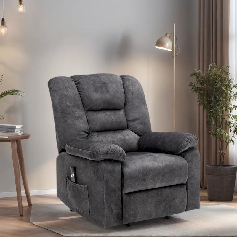 Fauteuil inclinable électrique releveur avec massage, chauffage et port USB – Fauteuil inclinable électrique