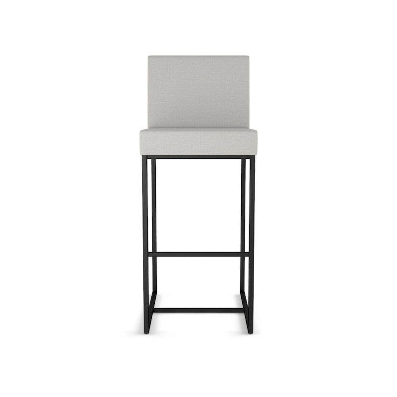 Tabouret de comptoir et de bar contemporain en métal avec assise rembourrée