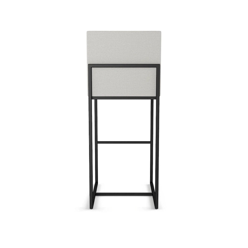 Tabouret de comptoir et de bar contemporain en métal avec assise rembourrée