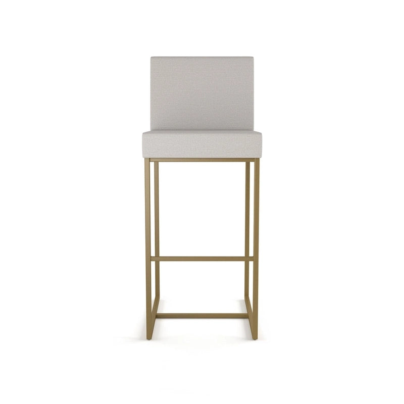 Tabouret de comptoir et de bar contemporain en métal avec assise rembourrée