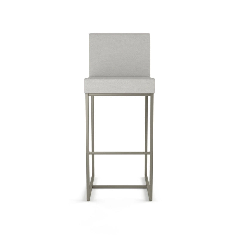 Tabouret de comptoir et de bar contemporain en métal avec assise rembourrée