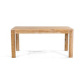 Table à manger rustique en pin massif de 63 po, 6 places, finition vieillie à la main