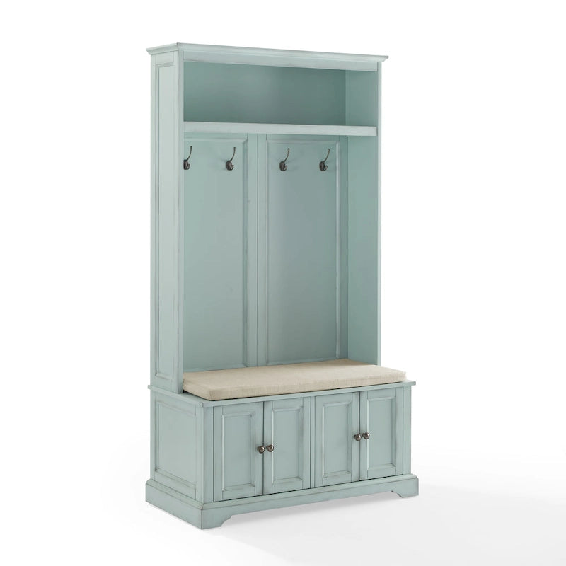 Meuble d'entrée avec rangements, banc et patères