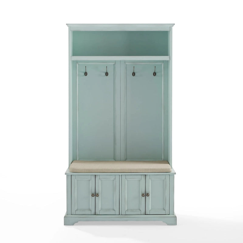 Meuble d'entrée avec rangements, banc et patères