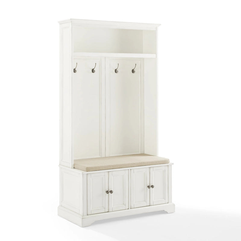 Meuble d'entrée avec rangements, banc et patères