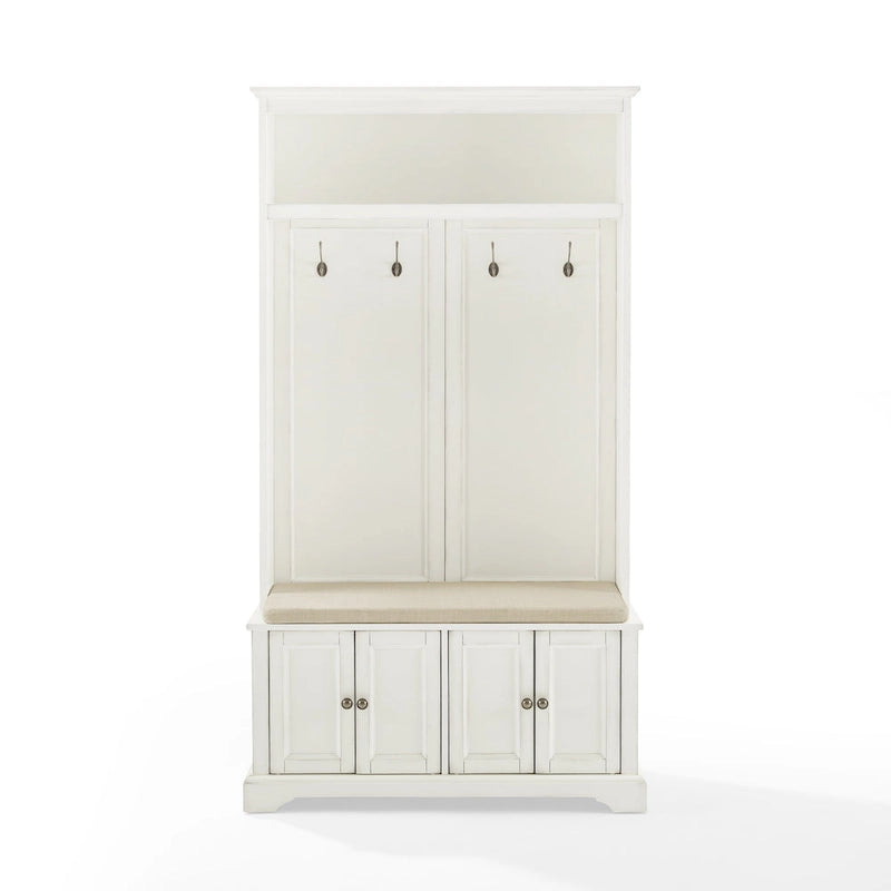 Meuble d'entrée avec rangements, banc et patères
