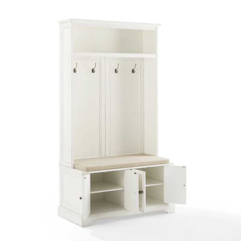 Meuble d'entrée avec rangements, banc et patères