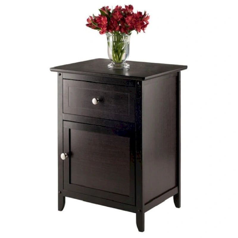 Table d'appoint en bois avec tiroir