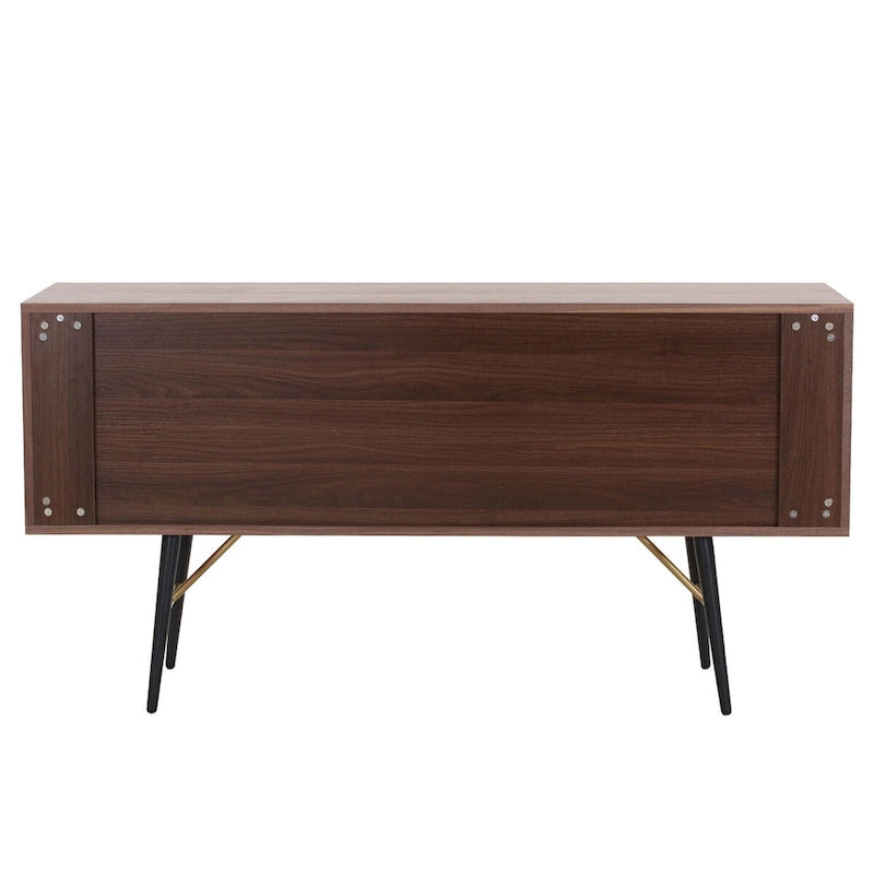 Buffet bahut moderne du milieu du siècle en noyer