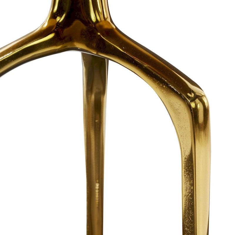 Table d'appoint ronde en métal avec plateau amovible et piètement trépied